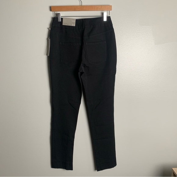 NWT Soft Surroundings superla pull on straight leg pant black size XS - Picture 2 of 9